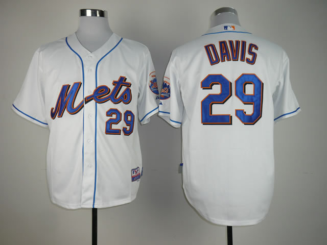 Men New York Mets #29 Davis White MLB Jerseys->new york mets->MLB Jersey